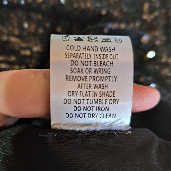 Princess Polly Black All Over Sequin Dancing Queen Mini Dress Size 4 - Picture 12 of 13